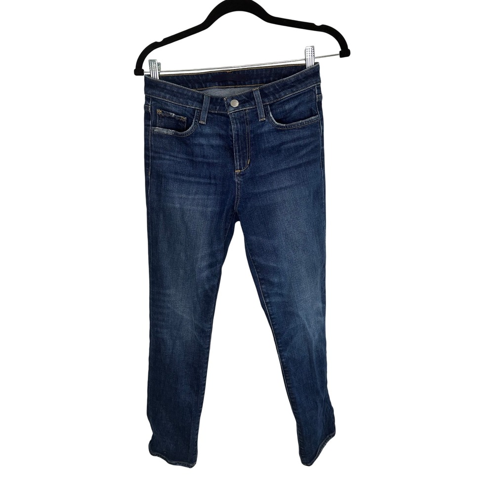 JOES JEANS The Lara Mid Rise Cigarette Ankle Jeans Dark Wash Size 25 W